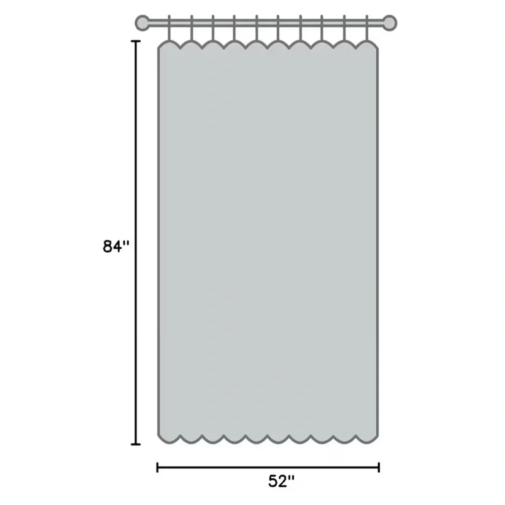 HIASAN ~ Blackout Curtains w/Sheer Overlay Grommet Thermal Insulated 52W X 84L
